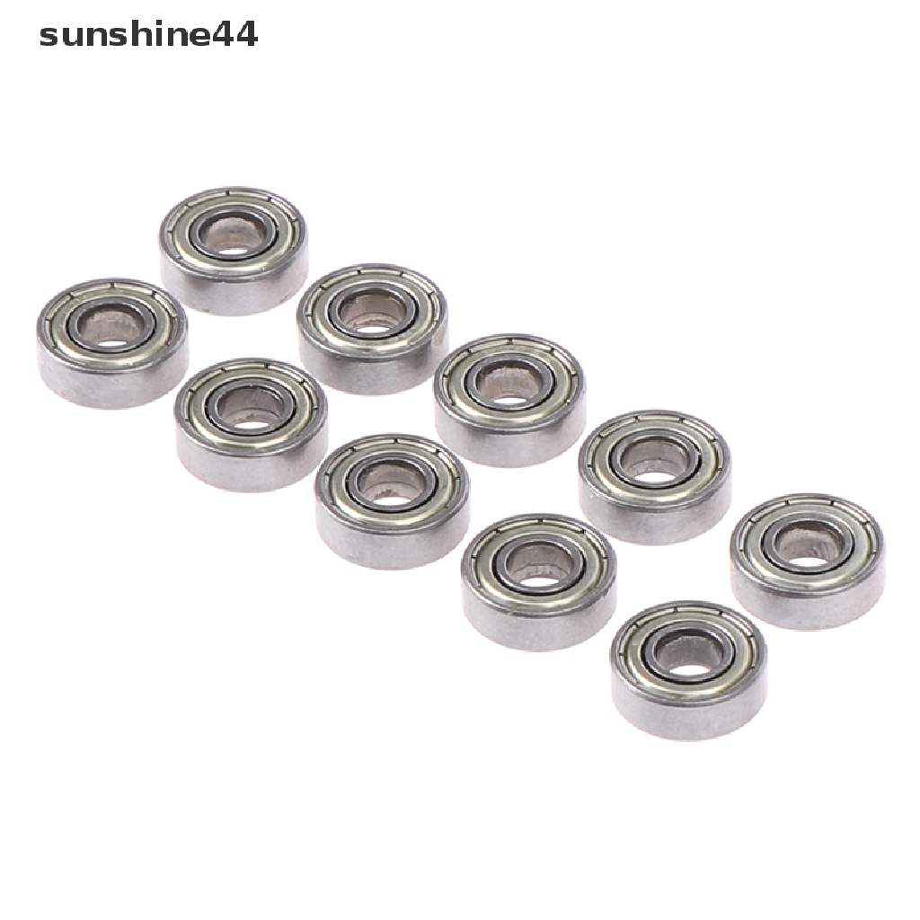 Sunshine 10pcs Bantalan Miniatur Baja Karbon Dalam Alur Bulat 696ZZ ID