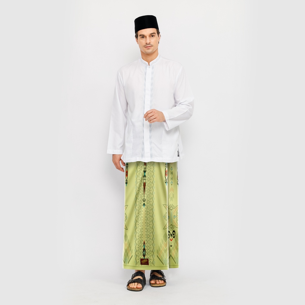 Sarung ATLAS Premium 735 Kembang Warna Kuning Pudar