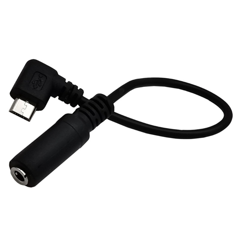 Zzz Black Micro USB Male to 35mm Headphone Earphone Adapter Socket Wire Cable Converter Line Aplikasi Lebar