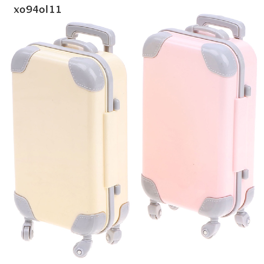 Xo Aksesoris Boneka Kereta Travel Plastik Mini Koper Plastik Luggage OL