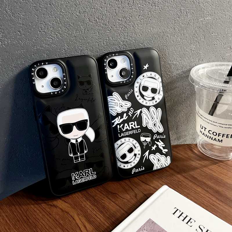 Resistant Skin Feel Liquid Silicone Soft Case IPhone X XR XS Max 11 12 13 14 Pro Max KARLLAGERFELD