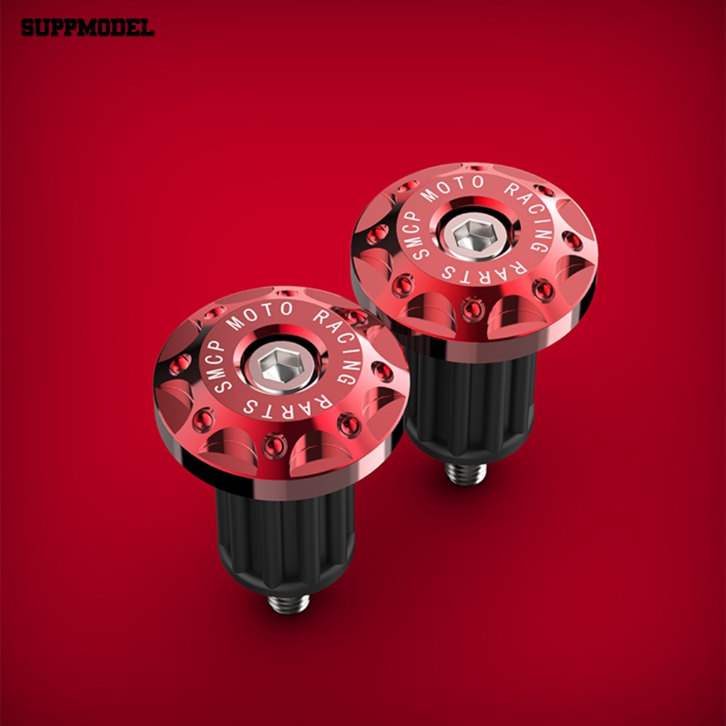 Suppmodel 1pasang Tutup Stang Motor Anti Karat Untuk Topi Stang Benang Standar Motor End Caps Non-slip