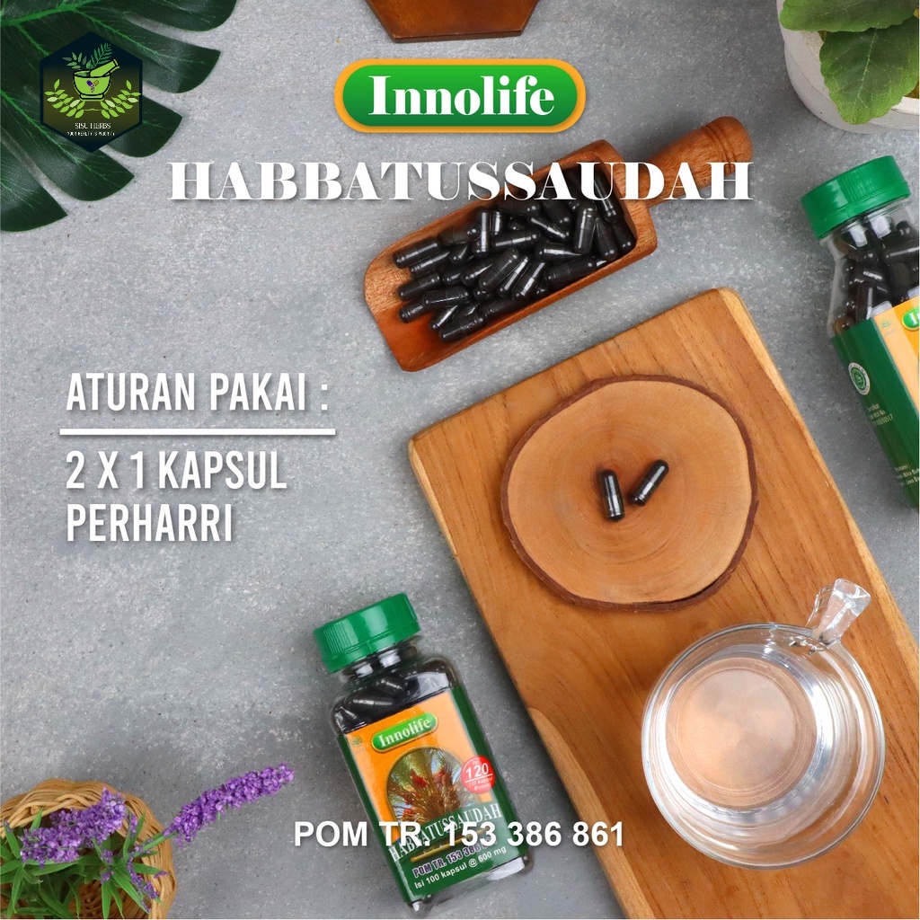 INNOLIFE - Habbatussauda Serbuk Jinten Hitam Habatussauda Isi 120 Kapsul ORIGINAL