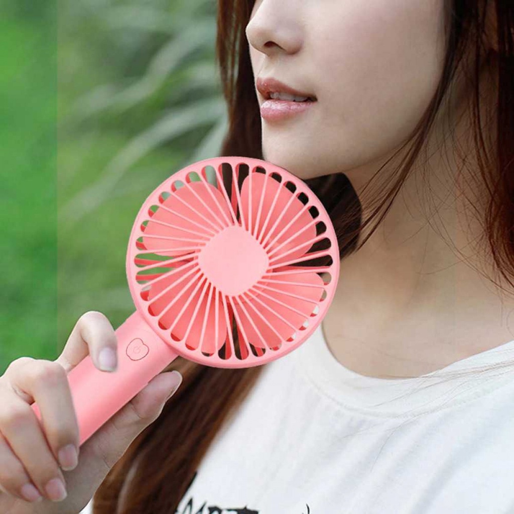 Kipas Angin Genggam Mini Portable Handheld Mini Fan USB Rechargeabel