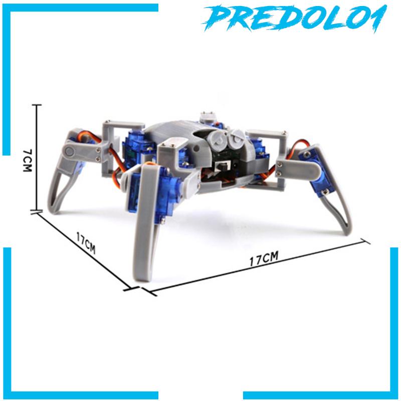 [Predolo1] Kit Robot Spider Segi Empat Pemrograman Elektronik Mainan DIY Untuk Hadiah Ulang Tahun