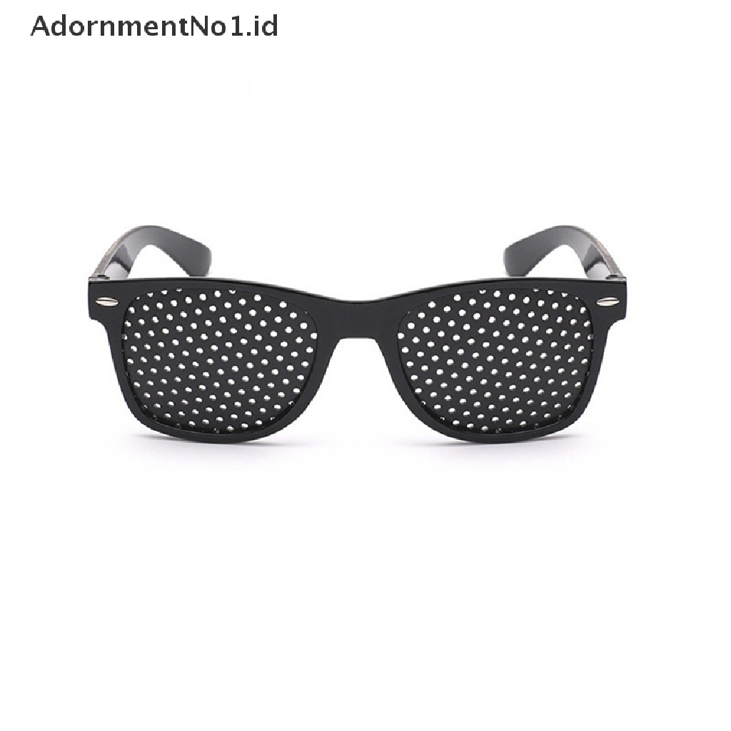 [AdornmentNo1] Kacamata Fashion Relieve Pinhole Pria Wanita Korektif Anti-Letih Myopia Glasses [ID]