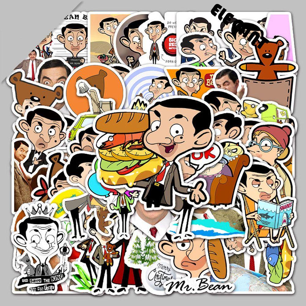 [Elegan] Mr. Bean Stiker Tahan Air Dekorasi Gitar Laptop Motor DIY Skateboard Diary Decals