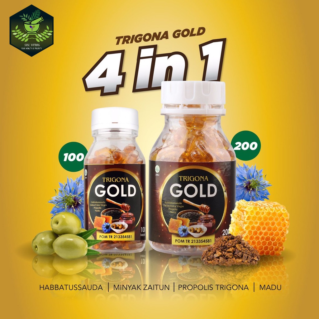 Trigona Gold Habbatussauda Extra Propolis Habatusauda Original Asli 100 200 Kapsul ORIGINAL