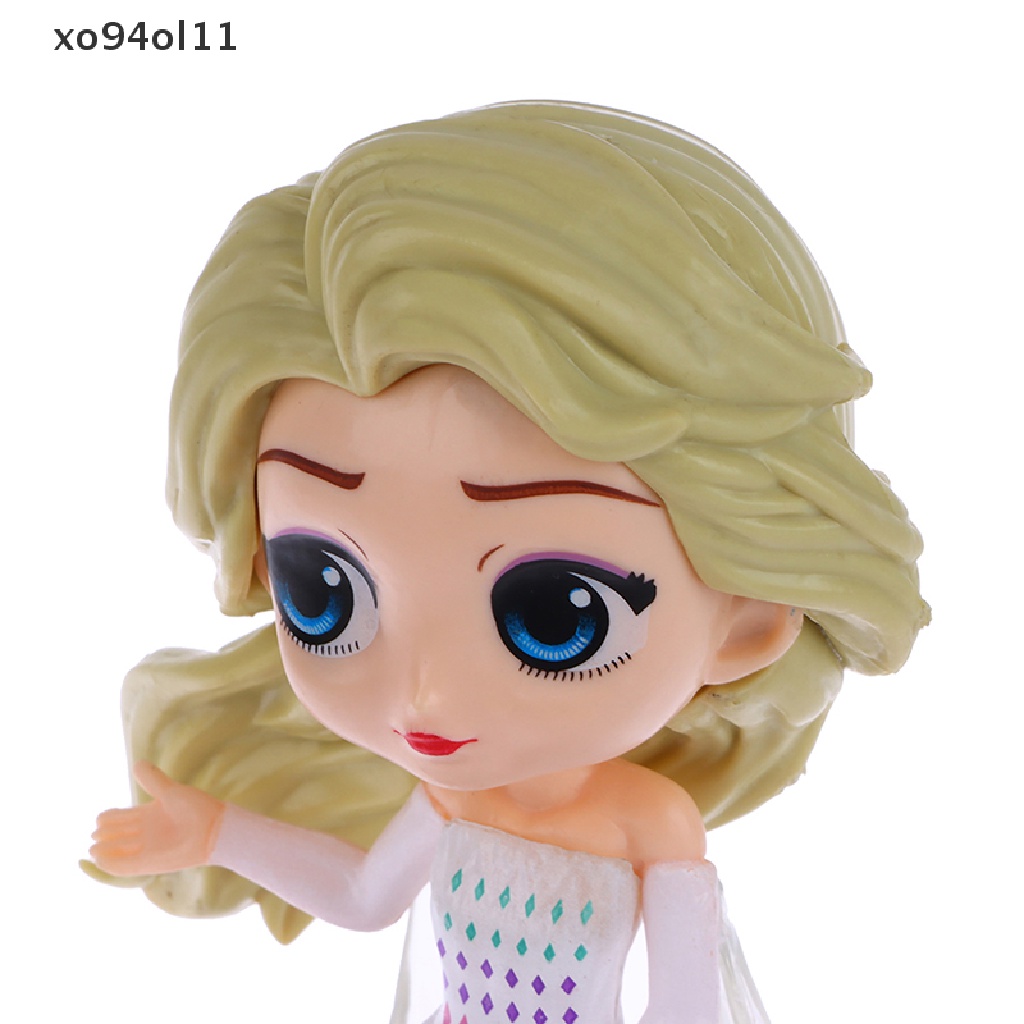 Xo 1Pc Disney New Q Posket Frozen Queen Princess Elsa Anna Figure Model Mainan Boneka OL