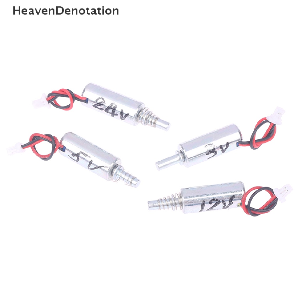 [HeavenDenotation] Dc 3V 5V 6V 9V12V 24V Kecil 8MM Silinder Hisap Inhalasi Solenoid Elektro Stroke 5mm Untuk Kunci Sidik Jari HDV