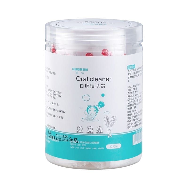 Pembersih Lidah Bayi Kassa Pembersih Mulut Bayi Sikat lidah Bayi Baby Mouth Cleaner Baby Oral Cleaner Kapas Batang Untuk Bayi 0-3 Tahun