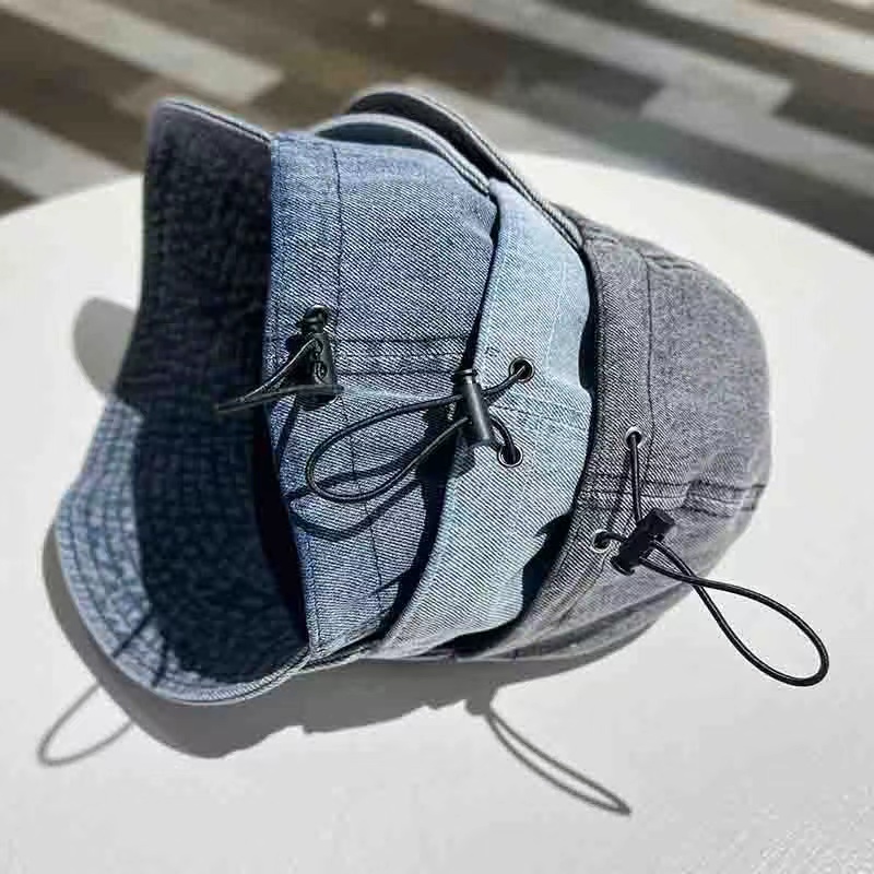 Topi Koboi Korea fisherman hat woman fashion retro casual Musim Panas Topi Wanita hiphop bucket hat Untuk Pria