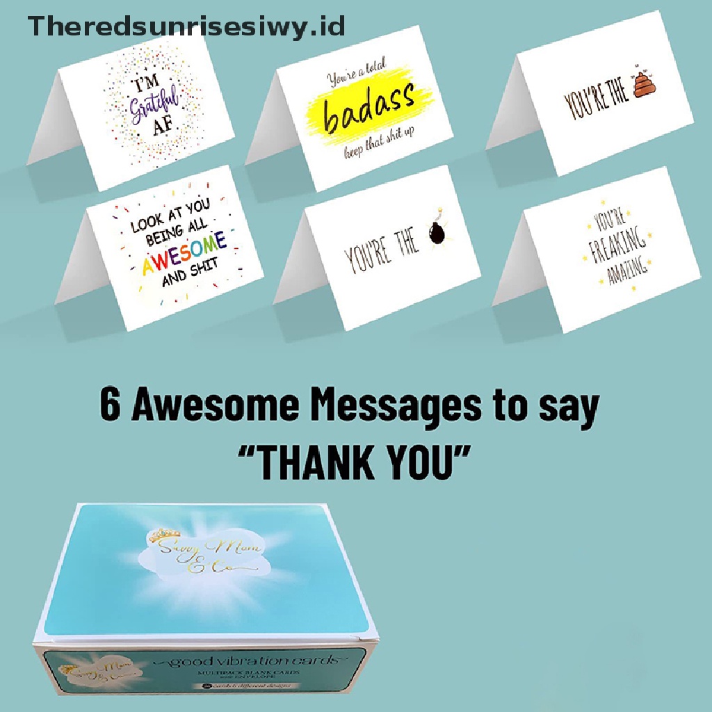 # Kado Mom &amp; PAPA DIY # 50pcs Fun Thank You for Your Order Kartu Nama Gift Business Greeg Card~