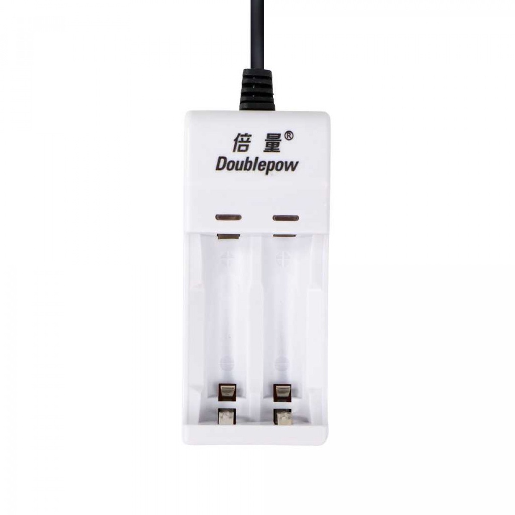 Charger Baterai 2 Slots Tipe AA AAA Ada Lampu Indikator Kabel 50CM