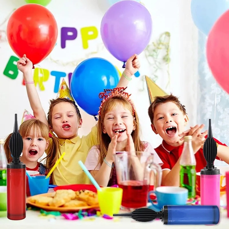 [Unggulan] Pompa Angin Dorong Tangan Balon Pesta Ulang Tahun Pernikahan Alat Tiup Balon Foil Balon Latex Aksesoris Portable Plastik Air Inflator Mini Balloon Pump