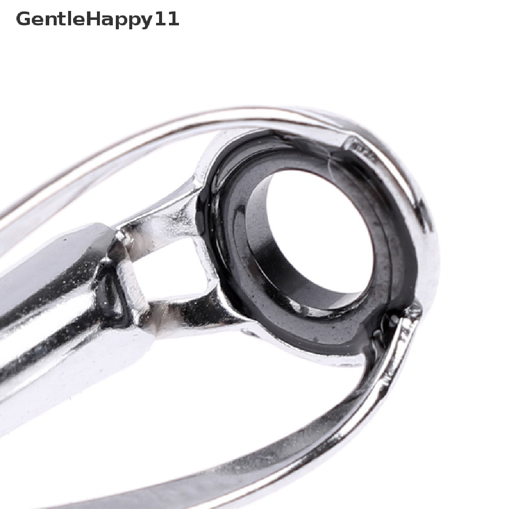 Gentlehappy 1pc Sliver/Rain Top Tip Guide Ring Bebas Kusut Untuk Berputar Pancing id