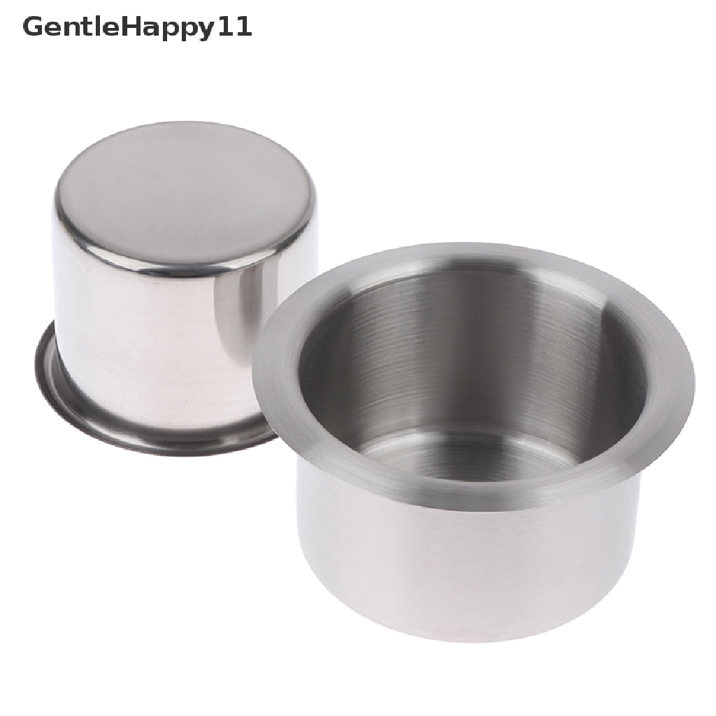 Gentlehappy Car Cup Holder Drink Cup Holder Recessed Stainless Steel Tempat Gelas Minuman Kaleng id