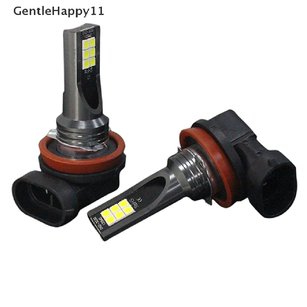 Gentlehappy 1PCS H8/H9 H11 3030 12SMD Lampu Kabut LED 12V 6000K Lampu Mobil Auto Light Bulbs id