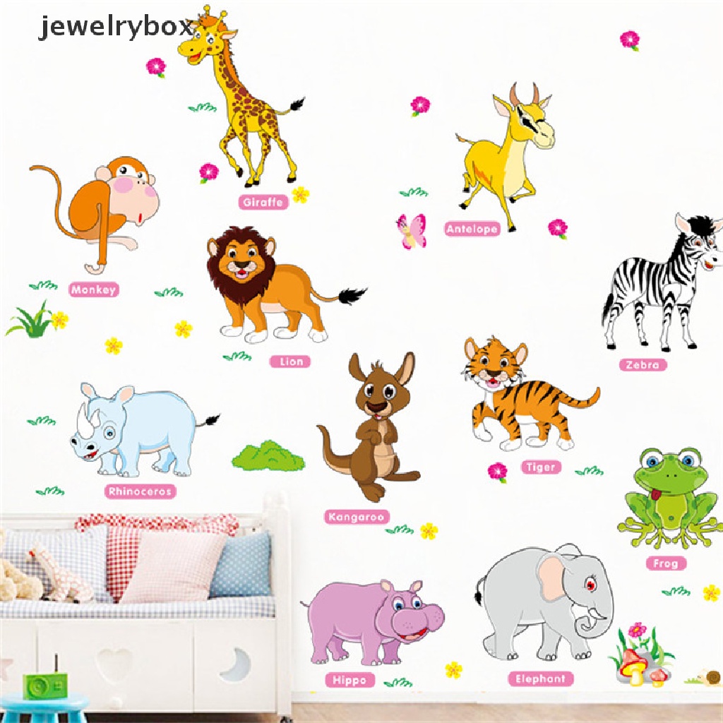 [jewelrybox] Hewan Hutan Dinding ers Untuk Kamar Anak Dekorasi Rumah poster Dinding decals removable Boutique