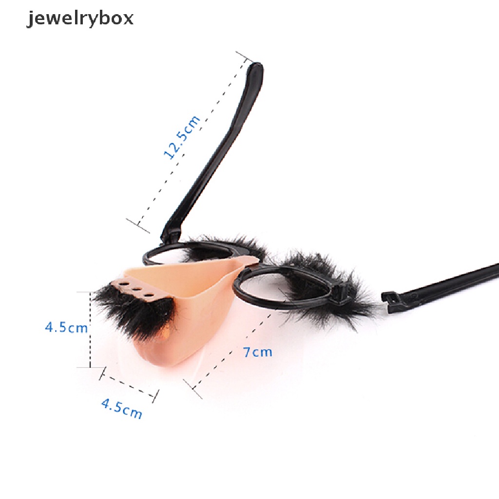 [jewelrybox] Fancy Cosplay Menyamarkan Kacamata Kumis Gaun Pesta Halloween Butik Hidung Besar