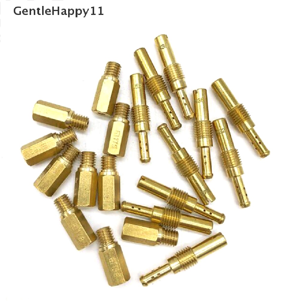 Gentlehappy 20PCS Carburator Main Jet &amp; Slow/Pilot Jet Kit Set Untuk PWK Keihin OKO CVK type id