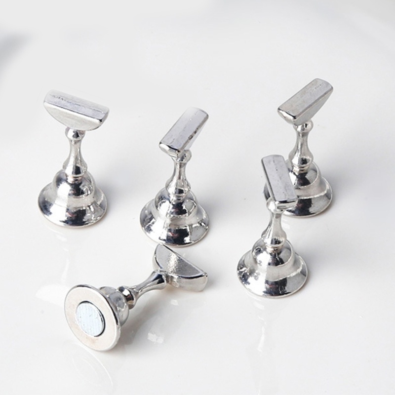 Siy Acrylic Nail Holder With Base Rak Display Dudukan Paku Untuk Press On Nail Tips Kuku Palsu Training Display Organize