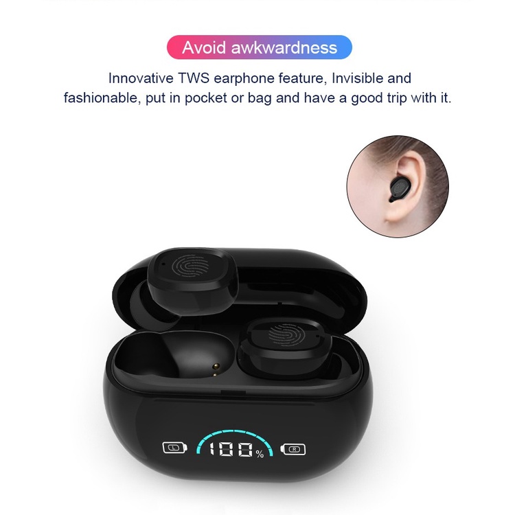 Hearing Amplifier EN-ITE-IA006A Sepasang Alat Bantu Dengar Kanan Kiri Touchscreen
