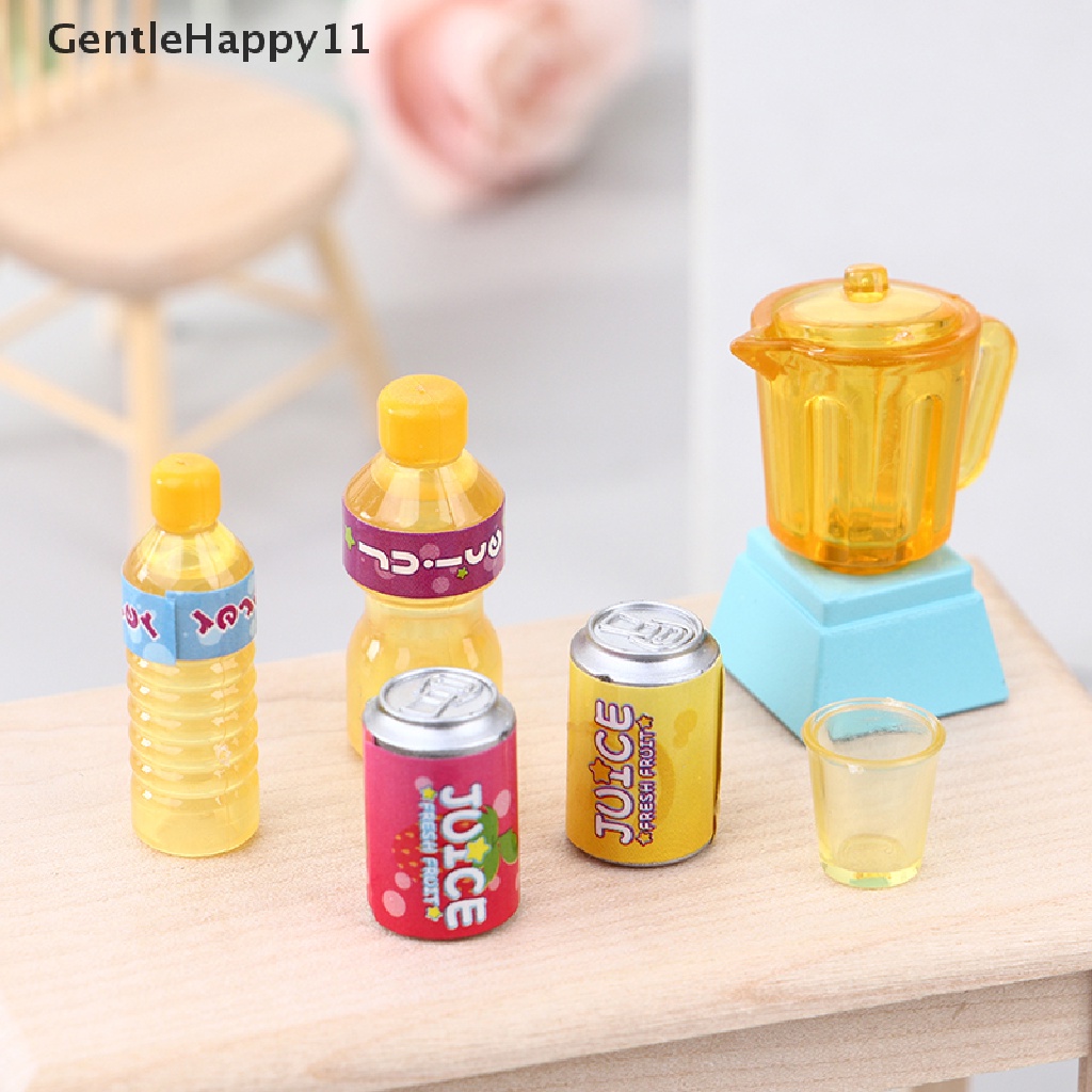 Gentlehappy 1Set 1: 12rumah Boneka Miniatur Juicer Botol Minum Cangkir Dapur Kitchenware Mainan id