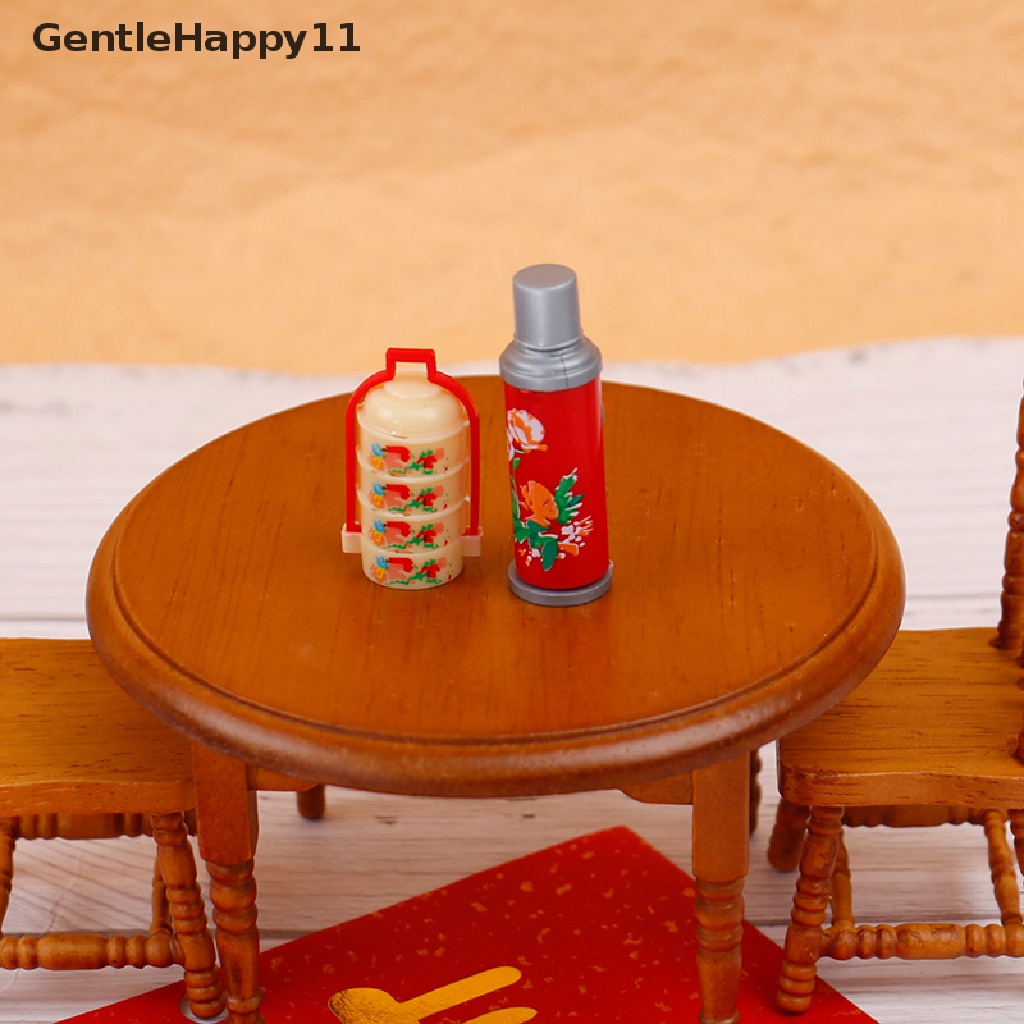 Gentlehappy 8pcs/Set Miniatur Rumah Boneka Kotak Hadiah Pernikahan Cina Vintage Model Botol Air id