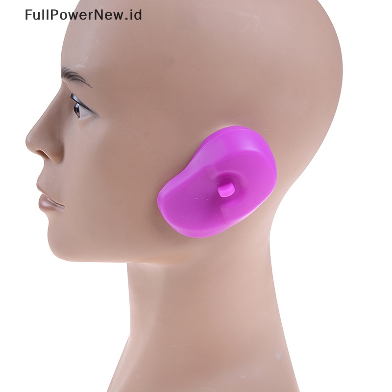 Power 2Pcs Reusable silicone ear cover Rambut salon Pewarna Warna Perisai Pelindung Penutup Telinga ID