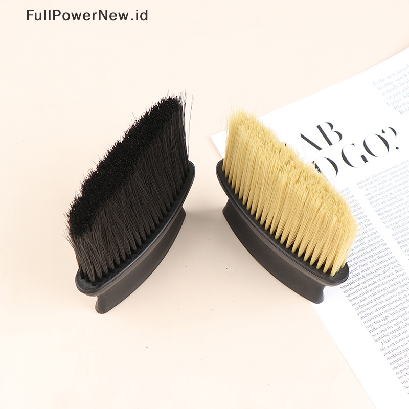 Power Professional Sikat Kemoceng Wajah Leher Lembut Barber Hair Clean Hairbrush Tools ID