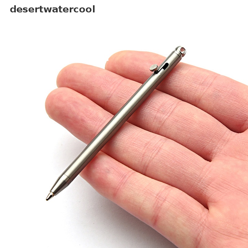 Deid Portable Mini Titanium Pen Gadget Gantungan Kunci Outdoor Praktis Pulpen Lingkungan Martijn