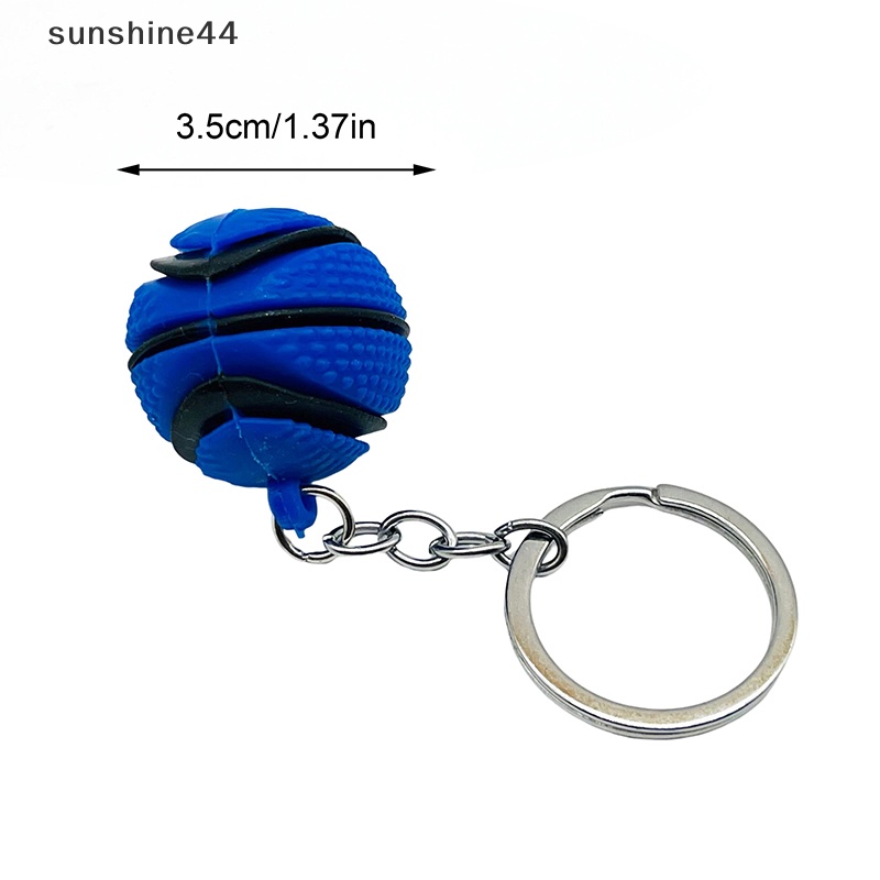 Sunshine Fashion PVC Basket Gantungan Kunci Ornamen Bisnis Basket Hadiah Sport Keyring ID