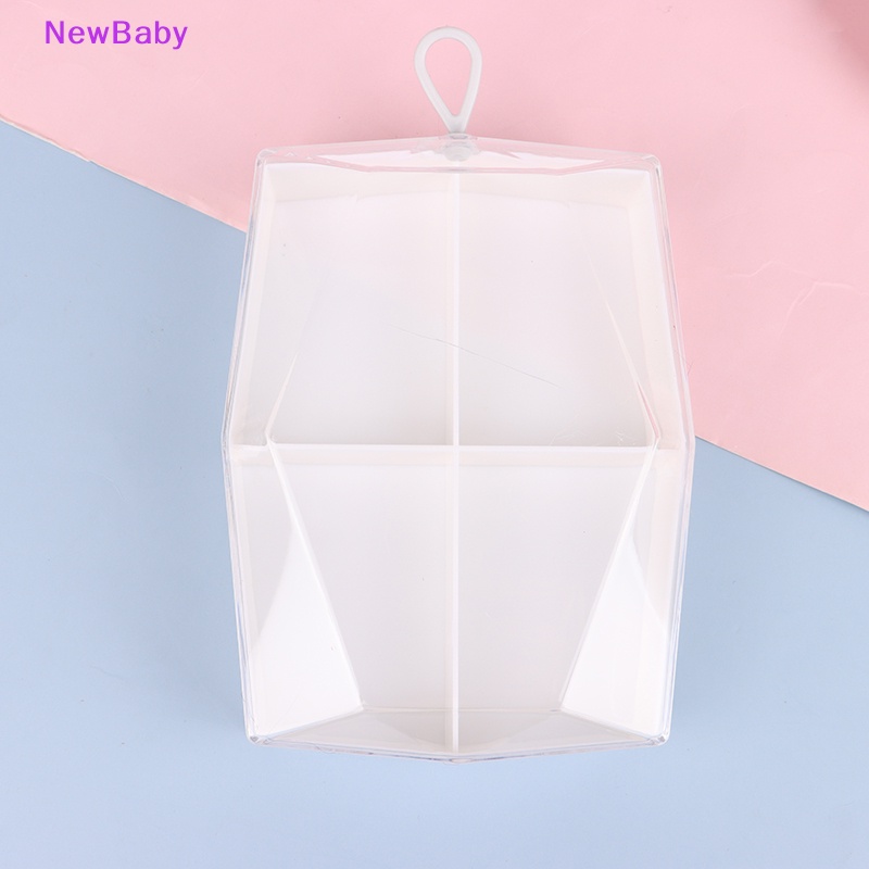 Newbaby 4grids Puff Drying Holder Box Kosmetik Puff Display Tempat Penyimpanan Makeup Tools ID