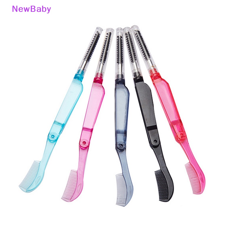 Newbaby Sikat Bulu Mata Stainless Steel Dual purpose Eyelash Comb Sisir Bulu Mata Alis ID