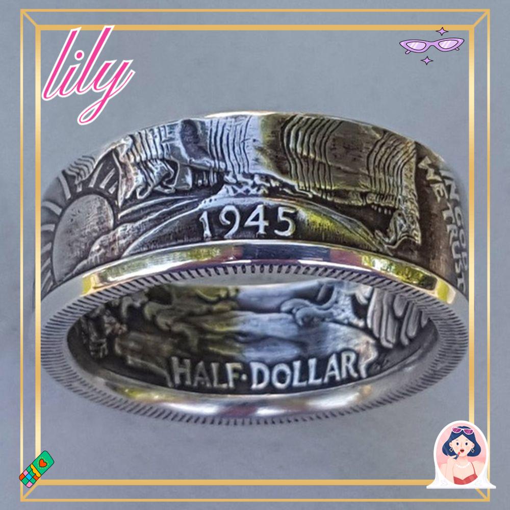 Lily Cincin Paduan Vintage Koleksi Baru Perhiasan Ukuran 7-13 Morgan Ring