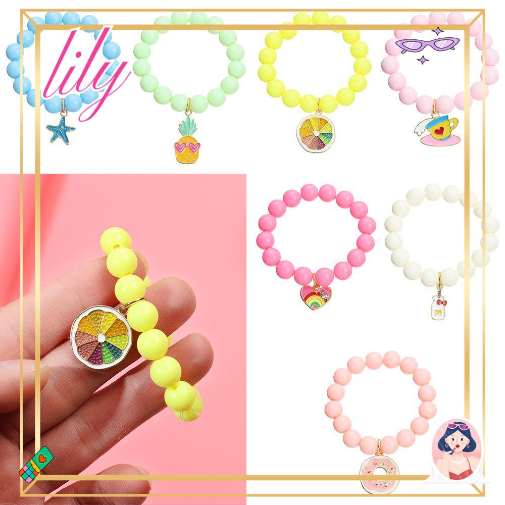 Lily Bead Gelang Populer Desain Pesona Gadis Akrilik