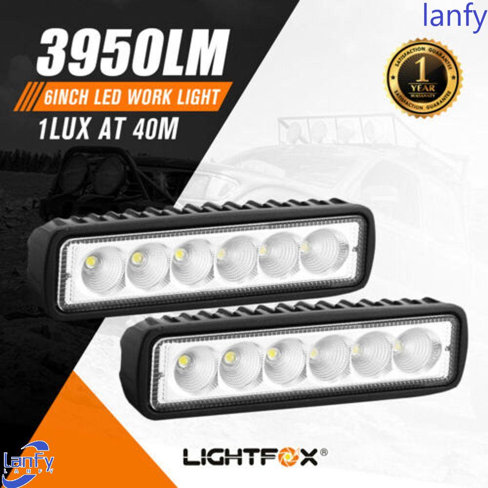 Lanfy Lampu Kabut Mundur Aksesoris Mobil Universal Onderdil Otomatis 18W Lampu Mengemudi Lampu Mobil Lampu Kabut 6inci Lampu Kerja Led