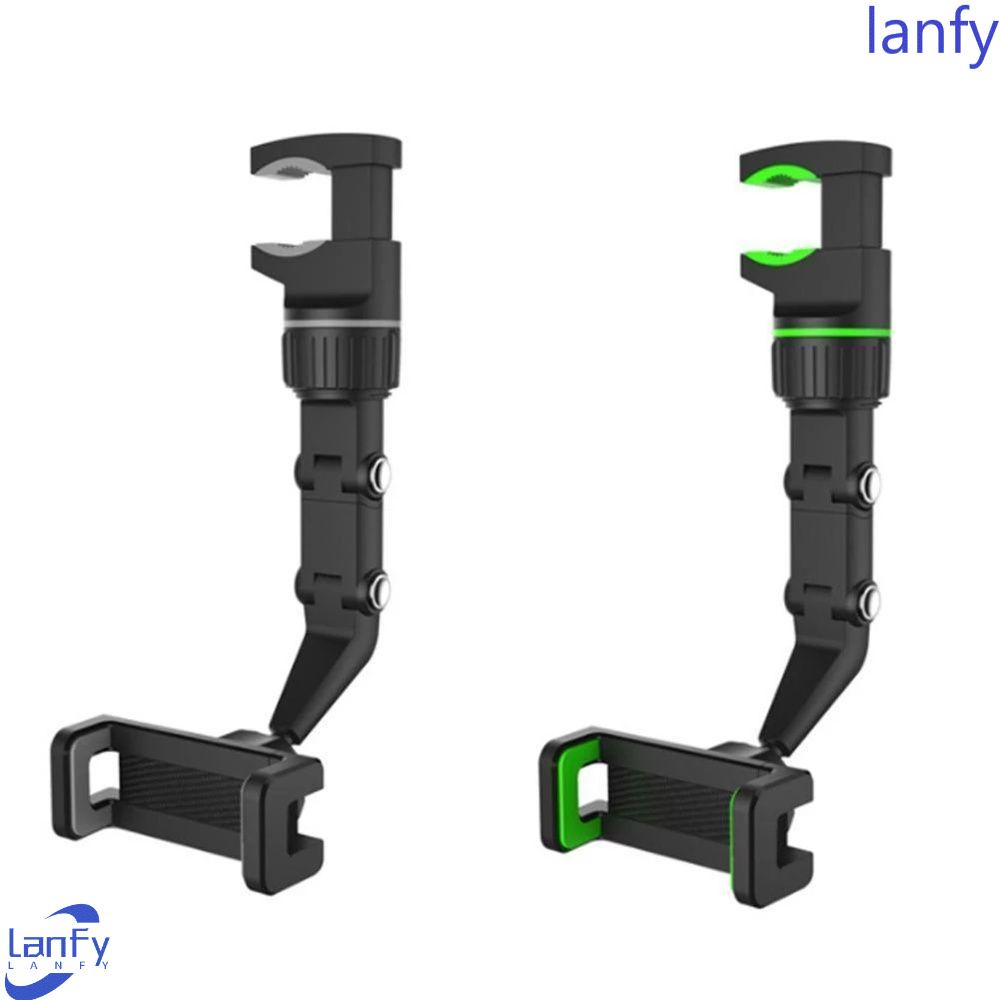 Lanfy Rotation Car Clip Auto Cars 360 Rotation Aksesoris Interior Telepon Standing Phone Mount Phone Holder Klip Handphone Mobil