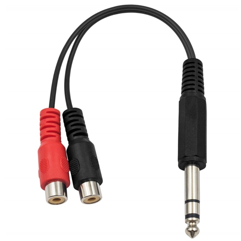 Vivi 14 male to 2xRCA Famale Adapter Kabel RCA Y Splitter Suara Excellet