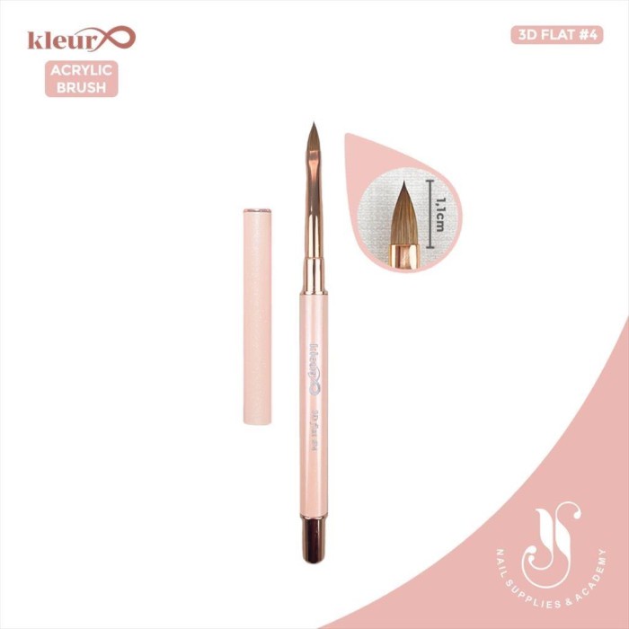 

Kleur 3D Acrylic Brush Flower Kuas Akrilic Kolinsky - Size 2DFLAT