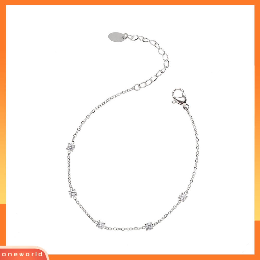 [EONE] Charms Bracelet Electroplating Five Star Charms Adjustable Light Mewah Hias Dekorasi Tidak Alergi Elegan Gelang Rantai Stainless Wanita Aksesori