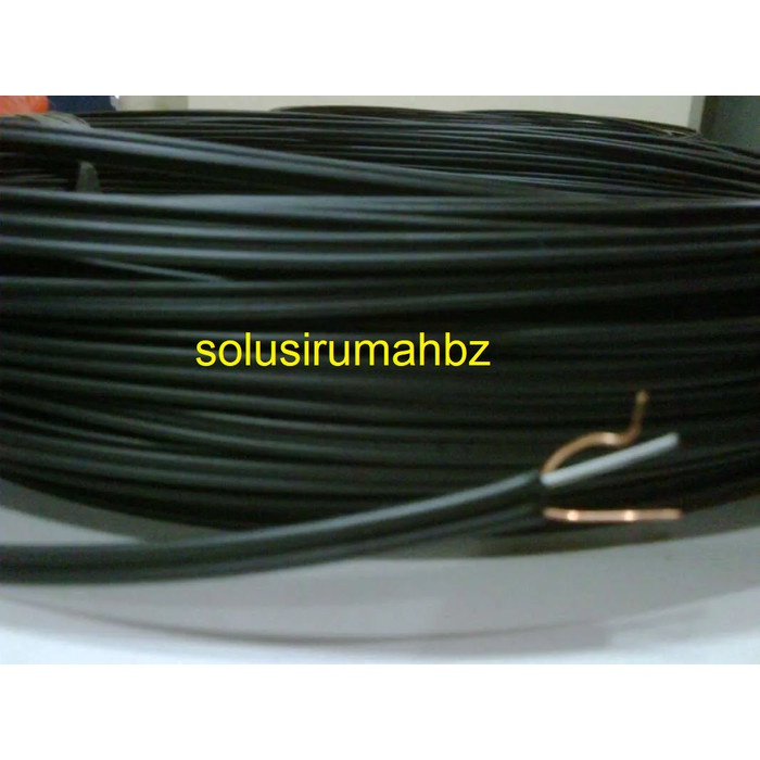 per meter Kabel Telepon Hitam Outdoor Dropwire Drop Wire ecer telp