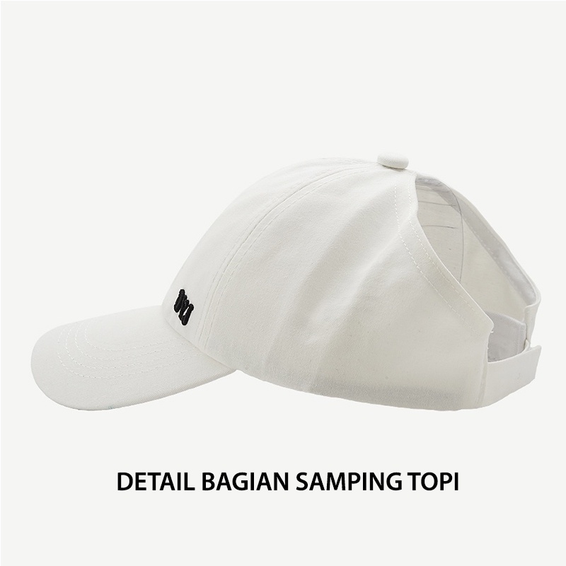 Topi Baseball Wanita Korea Style Anti Panas Matahari Model Atas Bolong Gaya Olahraga Senam Sport BSBI