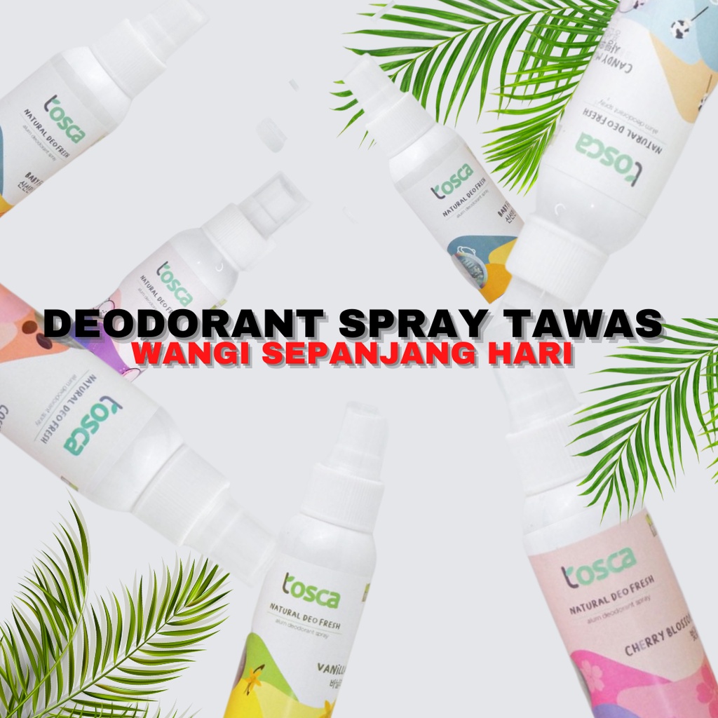 Deo Spray Tawas TOSCA Natural Deodorant Spray 100ml deodorant tawas alami