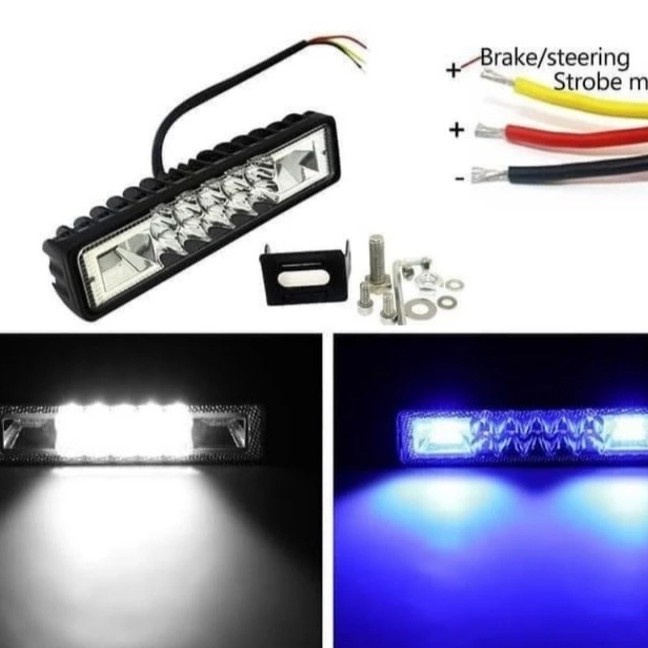 Lampu LED/lampu tembak/lampu sorot plus strobo - besi ready