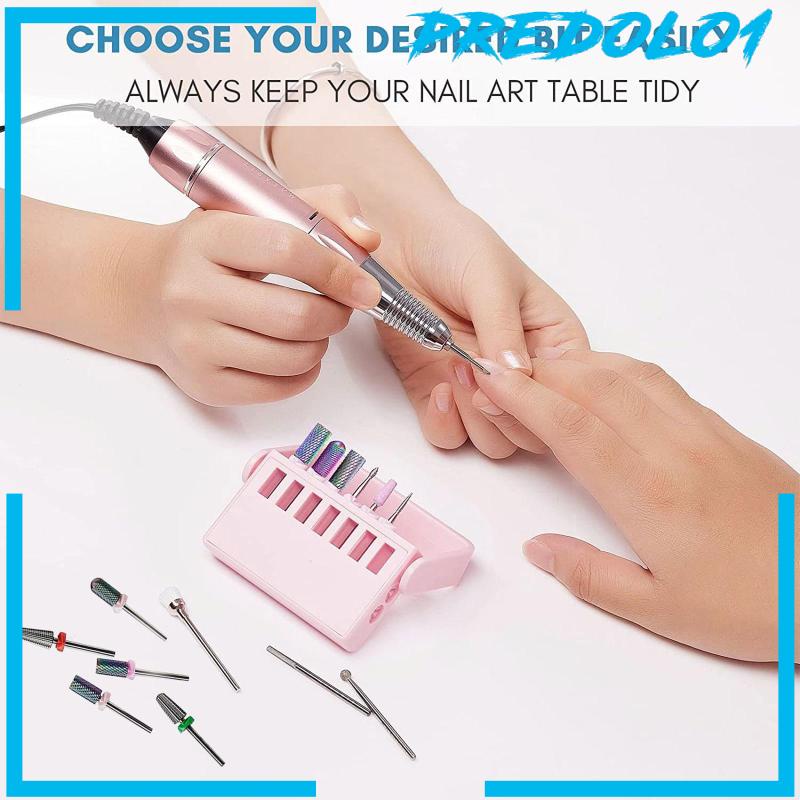 [Predolo1] Bits Holder Alat Nail Art Wadah Kecil Untuk Rumah Salon