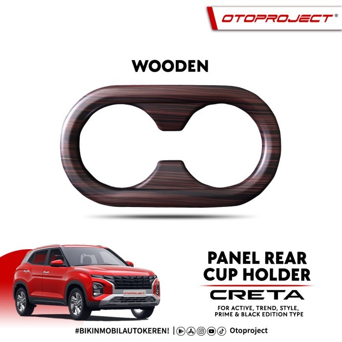 Otoproject Panel Rear Cup Holder Creta 2022 2023