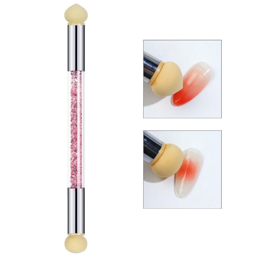 AUGUSTINA Agustina Manicure Dye Pen Sponge Pengganti Kepala Double Head Drill Point Pen