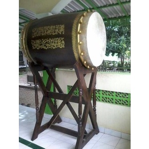 Bedug Mesjid Kayu Jati Berkualitas 60Cm 16-RMW